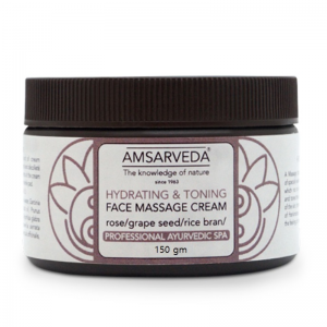  Фото - Массажный крем для лица с увлажняющим и тонизирующим эффектом Амсарведа (Hygrating and Toning Face Massage Cream Amsarveda), 150 г.