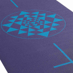 Коврик для йоги Leela «Yantra» 183х60х0.45 см, темно-синий