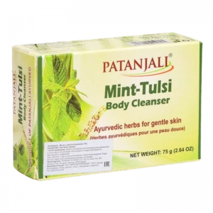  Фото - Мыло Мята и Базилик Патанджали (Mint Tulsi Body Cleanser Patanjali), 75 г.