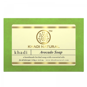  Фото - Глицериновое мыло ручной работы с авокадо Кхади Натурал (Avocado soap Khadi Natural), 125 г.