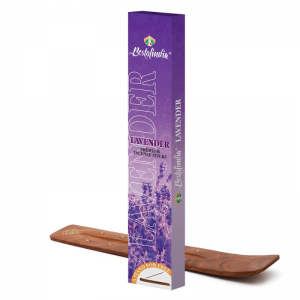  Фото - Ароматические палочки длительного тления Лаванда Премиум Бестофиндия (Lavender Premium Incense Sticks Bestofindia), 20шт + подставка