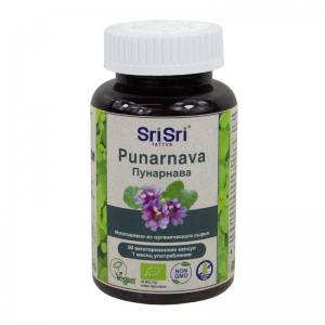  Фото - Пунарнава Шри Шри Таттва (Punarnava Capsules Sri Sri Tattva), 60 вегетарианских капсул по 500 мг.