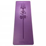 Коврик для йоги Трезубец Шивы Фиолетовый Эгойога (Shiva Trident Purple Egoyoga), полиуретан/каучук 183х68х0,4 см.