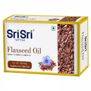  Фото - Льняное масло Шри Шри Таттва (Flaxseed oil Sri Sri Tattva), 30 вегетарианских капсул по 500 мг.