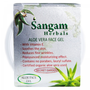  Фото - Аюрведический Гель для Лица на основе Алоэ Вера «Тайный Сад» Сангам Хербалс (Aloe Vera Face Gel «Secret Garden» Sangam Herbals), 100 г.