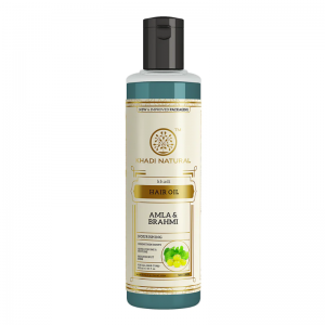  Фото - Масло для волос «Амла и Брахми» Кхади Натурал (Herbal Hair Oil Amla & Brahmi Khadi Natural), 210 мл.