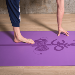 Коврик для йоги Трезубец Шивы Фиолетовый Эгойога (Shiva Trident Purple Egoyoga), полиуретан/каучук 183х68х0,4 см.