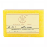 Глицериновое мыло ручной работы с шафраном Кхади Натурал (Saffron soap Khadi Natural), 125 г.