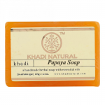 Глицериновое мыло ручной работы с папайей Кхади Натурал (Papaya soap Khadi Natural), 125 г.