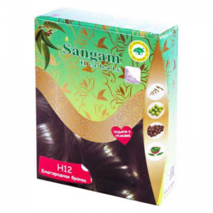  Фото - Краска для волос на основе хны «Благородная бронза» Н12 Сангам Хербалс (Sangam Herbals), 60 г.
