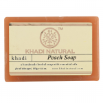 Глицериновое мыло ручной работы персик Кхади Натурал (Peach soap Khadi Natural), 125 г.