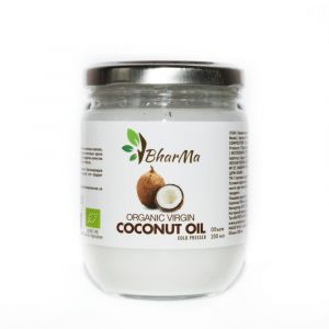  Фото - Кокосовое масло Органик Вирджин БхарМа (Coconut Oil Organic Virgin BharMa), 200 мл.