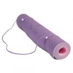Коврик для йоги Devi Yoga Fruits Ежевика, 183x61x0,5 см, фиолетово-розовый