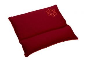  Фото - Подушка с валиком под шею «Амрита» (45x50) бордовый