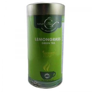  Фото - Чай зеленый с лемонграссом Панчакарма Хербс (Lemongrass green tea Panchakarma Herbs) в металлической банке, 75 г.