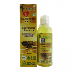  Фото - Касторовое масло «Сангамрит Аюсадха» Сангам Хербалс (Castor Oil Sangam Herbals), 100 мл.