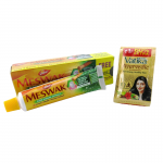 Аюрведическая зубная паста Мисвак Дабур (Toothpaste Meswak+5 Ayurvedic Shampoo sachets Dabur), 100 г.+ 5 саше 