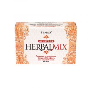  Фото - Мыло аюрведическое для жирной кожи Сандал и Трифала, Хербалмикс (Herbalmix), 75 г.