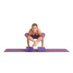 Кирпич для йоги из EVA-пены Yoga brick Supersize (22,6х15,3х10), фиолетовый