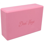 Блок опорный для йоги из EVA-пены Devi Yoga (23x15x7.5), розовый