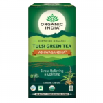 Чай зеленый Тулси Ашвагандха Органик Индия (Tulsi Ashwagandha Green Tea Organic India), 25 пак. 
