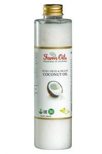  Фото - Органическое кокосовое масло Farm Oils «Extra Virgin» (косметическое), 250 мл.