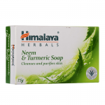 Антибактериальное мыло Ним и Куркума Хималая (Neem & Turmeric Soap Himalaya), 75 г.