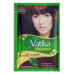 Краска для волос на основе натуральной хны тон 3.6 Бургунди Дабур Ватика (Henna Hair Colours Burgundy Dabur Vatika), 60 г.