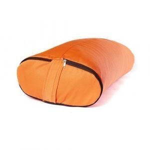  Фото - Болстер для йоги прямоугольный (62х32х14) Оранжевый