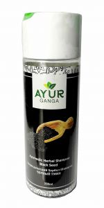  Фото - Аюрведический Хербал Шампунь Черный Тмин Аюрганга (Ayurvedic Herbal Shampoo Black Seed Ayurganga), 200 мл.