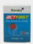 Бальзам от головной боли АктФаст Барака (ActFast Headache Relif) Baraka, 10 г