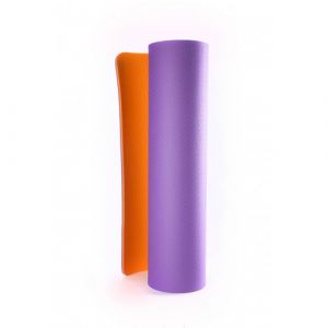  Фото - Коврик для йоги Shakti Earth AKO-yoga 183x60x0,6 см, фиолетовый/оранжевый