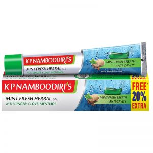  Фото - Гелевая зубная паста Освежающая Мята К. П. Намбудирис (Mint Fresh Herbal Gel K.P. Namboodiri's), 96 г.
