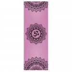 Каучуковый коврик для йоги Non Slip «Mandala» Your Yoga 183х65х0,4 см, розовый