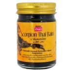 Тайский разогревающий черный бальзам с ядом Скорпиона Банна (Scorpion Thai Balm Banna), 50 г.