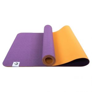  Фото - Коврик для йоги Лотос Light, 183x60x0,4 см, фиолетовый/оранжевый