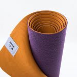 Коврик для йоги Лотос Light, 183x60x0,4 см, фиолетовый/оранжевый