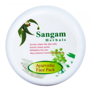 Аюрведическая Маска для лица «Ним и Тулси» Сангам Хербалс (Ayurvedic Face pack Neem & Tulsi Sangam Herbals), 40 г.