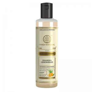 Кондиционер для волос «Апельсин и лемонграсс» Кхади Натурал (Herbal Hair Conditioner Orange & Lemongrass Khadi Natural), 210 мл.