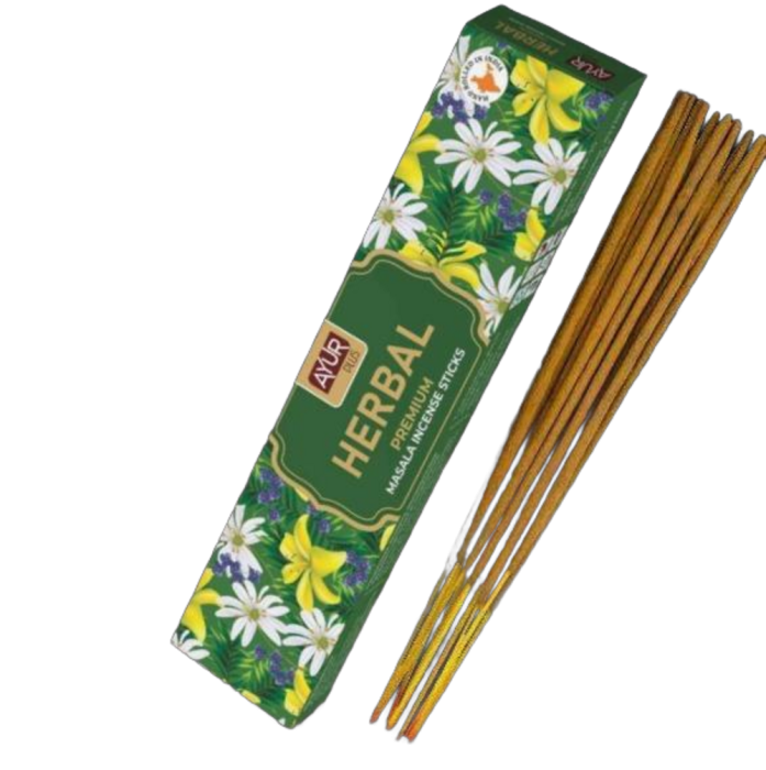 Благовония натуральные Аюр Плюс "Травяной" (Ayur Plus Herbal), 18 г.