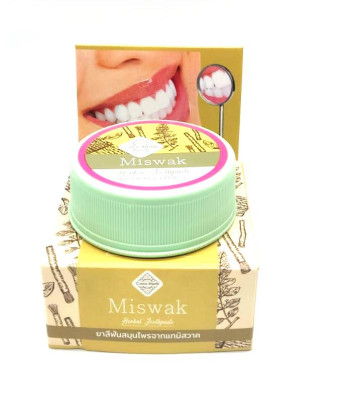 Тайская органическая зубная паста Мисвак Коко херб (Herbal Toothpaste Miswak  Coco herb), 30 г.