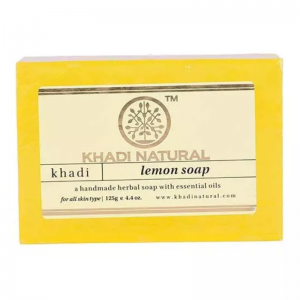 Глицериновое мыло ручной работы с лимоном Кхади Натурал (Lemon soap Khadi Natural), 125 г.