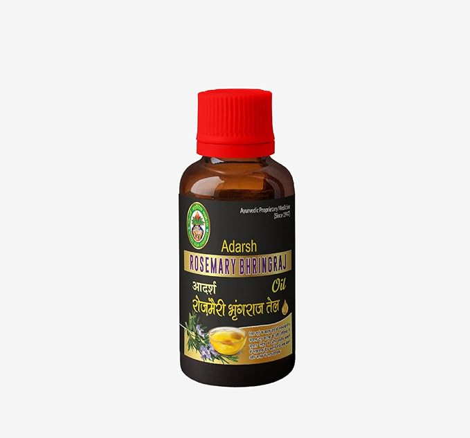 Масло для волос Брингарадж, Амла и Розмарин Адарш (Ayurvedic Hair Oil with Bhringraj, Amla & Rosemary), 100 мл.