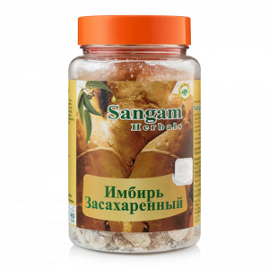 Имбирь засахаренный Сангам Хербалс (Sangam Herbals), 100 г.