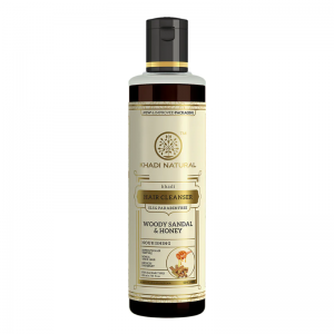 Шампунь «Сандал и мёд» Кхади Натурал (Hair Cleanser «Woody Sandal & Honey SLS Free» Khadi Natural), 210 мл.