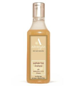 Шампунь без сульфатов для всех типов волос с маслом облепихи «Мягкие и шелковистые волосы» Ааранья (Sulphate free Seabuckthorn shampoo Soft and Silky hair Aaranyaa), 250 мл. 