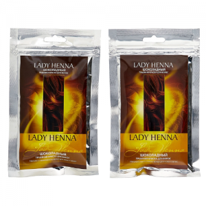 Травяная краска для волос «Шоколадный» Леди Хенна (Lady Henna), 2 х 50 г. 