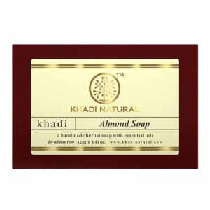 Глицериновое мыло ручной работы с миндалём Кхади Натурал (Almond soap Khadi Natural), 125 г.