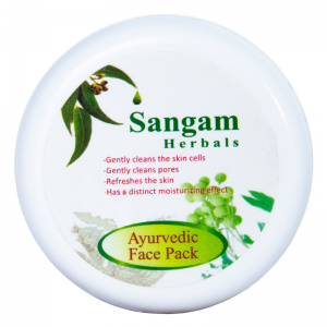 Аюрведическая сухая маска для лица «Апельсин и Лимон» Сангам Хербалс (Ayurvedic Face Pack «Orange and Lemon» Sangam Herbals), 40 г.