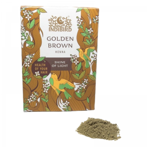 Хна золотисто-коричневая Индиберд (Henna Golden Brown Indibird), 100 г.